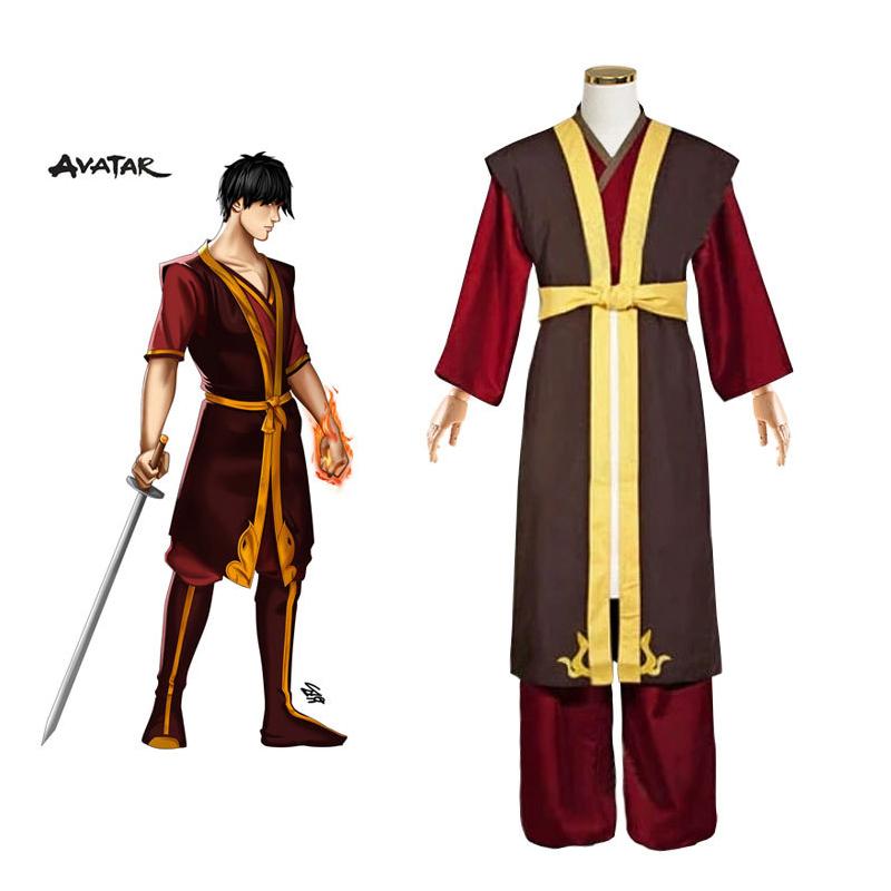 

Anime Avatar The Last Airbender Katara Fire Nation Aang Cosplay Costume Adult Women Halloween Carnival High Quality Clothes L чёрный