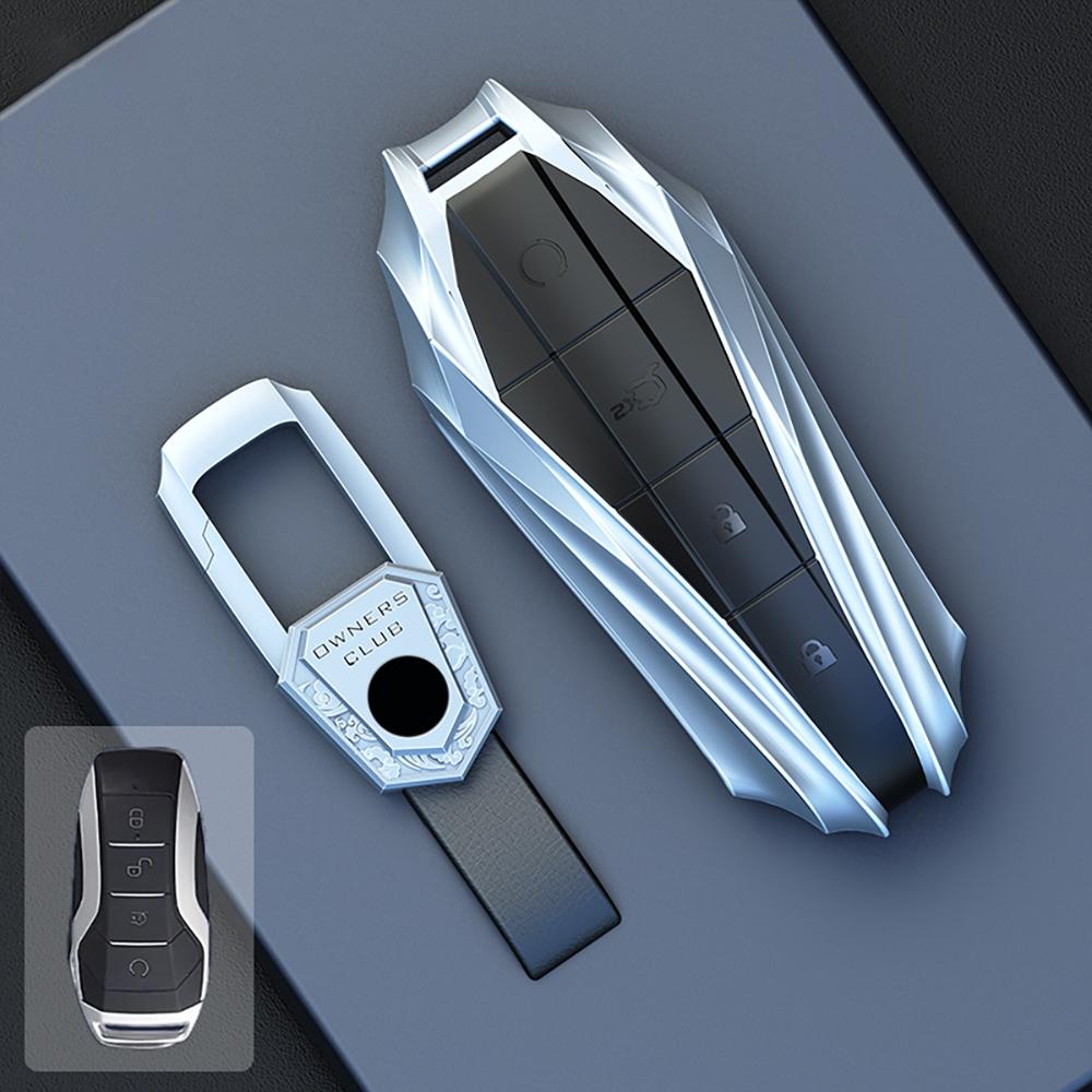 Zinc Alloy Car Key Case Cover For Byd Song Pro Plus Max Dmi Ev Seal Dolphin Remote Control Key Auto Accessories