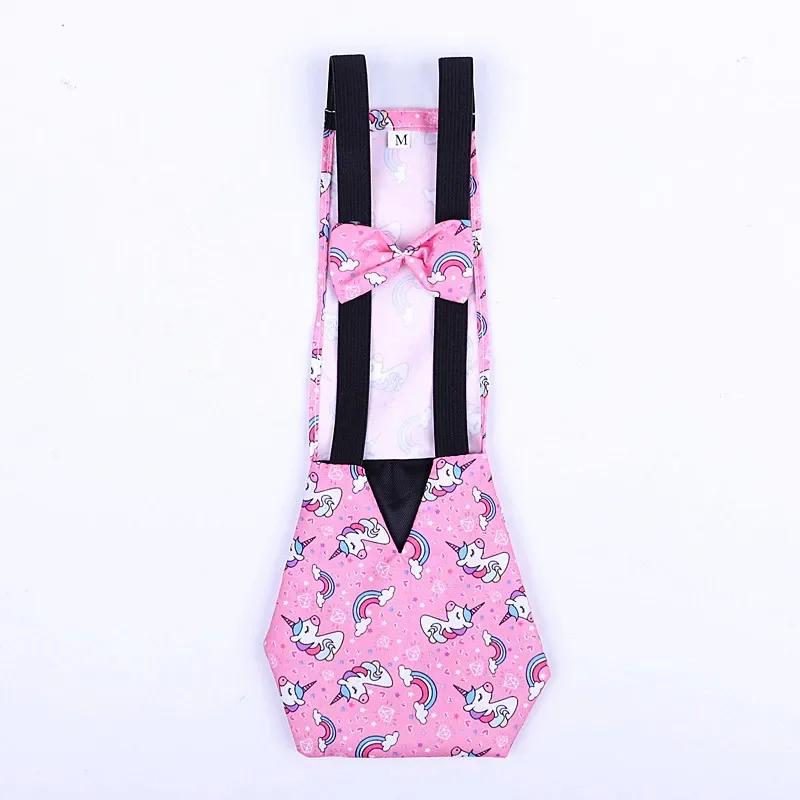 Pet Supplies Duck Diapers Goose Flight Suits Cute Chicken Physiological Pants Washable Nappy with Elastic Band Bowknot Design