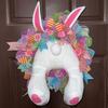 Easter Bunny Wreath Funny Spring Decoration For Front Door Easter Wreaths For Front Door Door Wreath