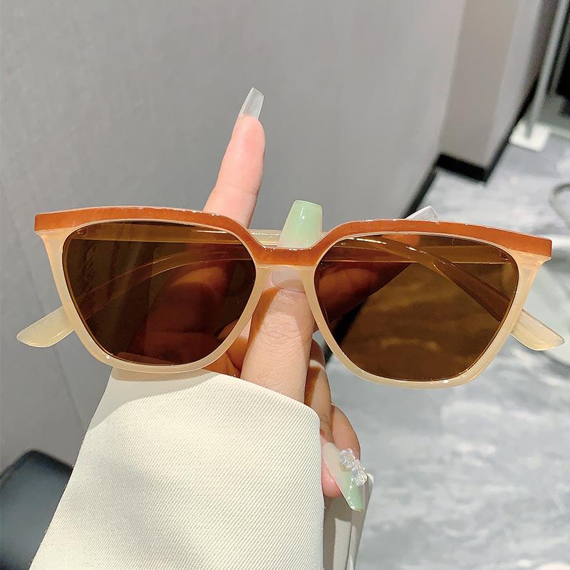 Vintage Luxury Designer Cat Eye Sunglasses Women Men UV400 Double Color Shade Punk Outdoor Popular Sun Glasses