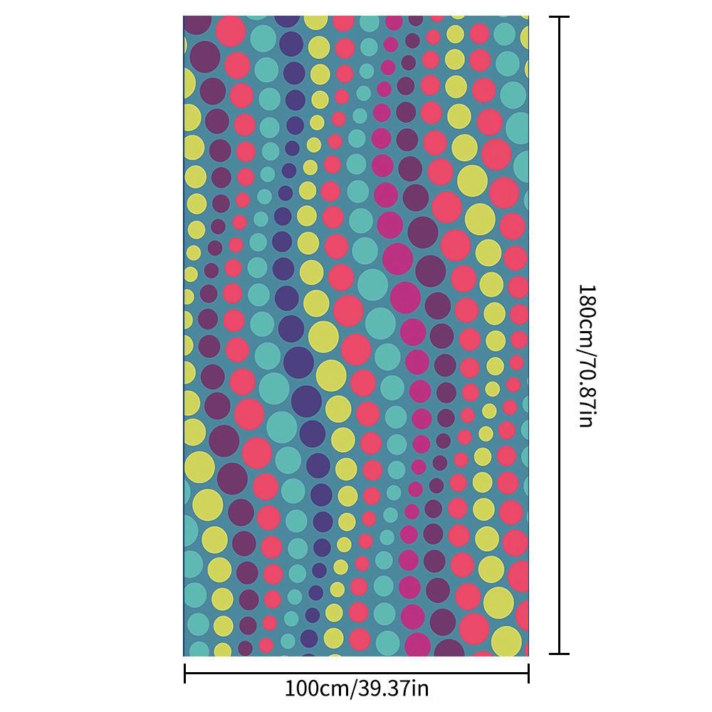 Microvezel Sneldrogende Strandhanddoek, Zandbestendig Waterabsorberende Handdoek, Draagbare Grote Bedrukte Handdoek voor Zwemmen & Vakantie aan Zee