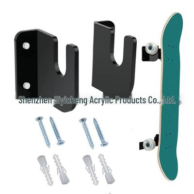 Skateboard/Longboard Wandhalterung (1 Paar) - Deck-Hänger für Erwachsenen-Boards (Skateboard nicht enthalten)