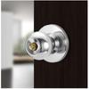 Round Aluminum Alloy Door Knob Lock Set Rotation Knobset with Key Metal Handle for Home Bathroom Bedroom