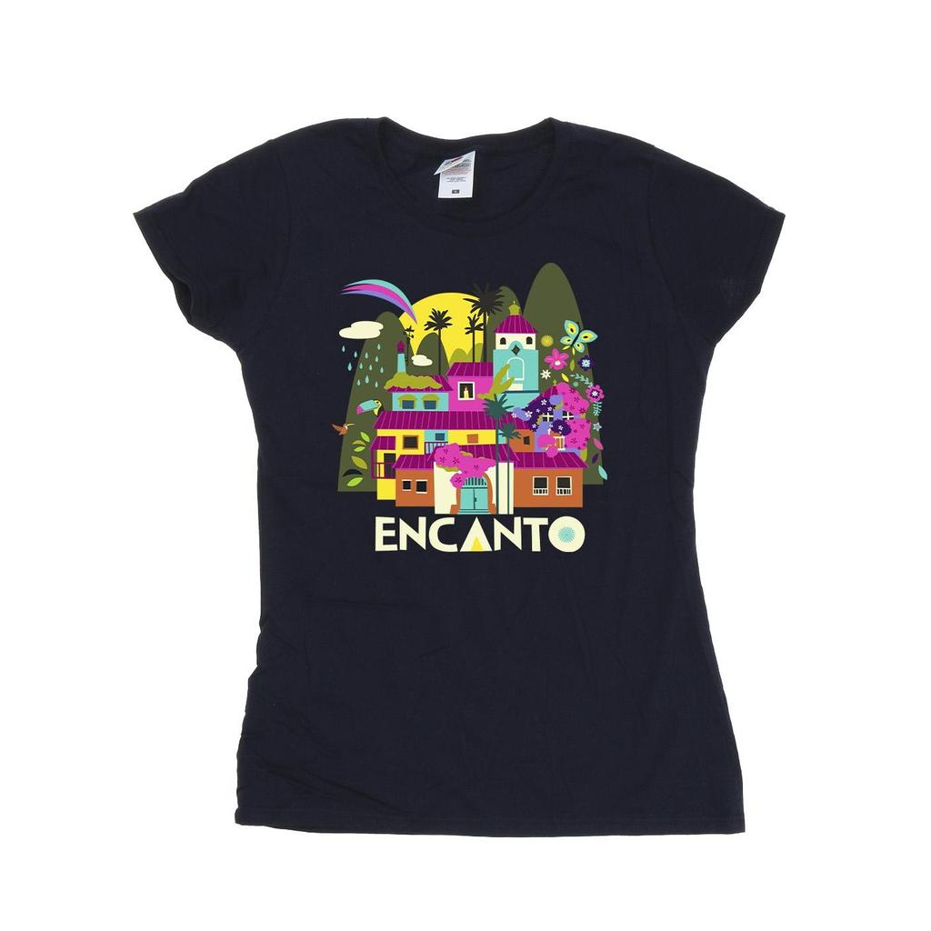Disney T-shirt in Cotone Encanto Molte Case da Donna