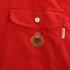 mikihouse Long sleeve shirt M Red Made in Japan logo Men's Used