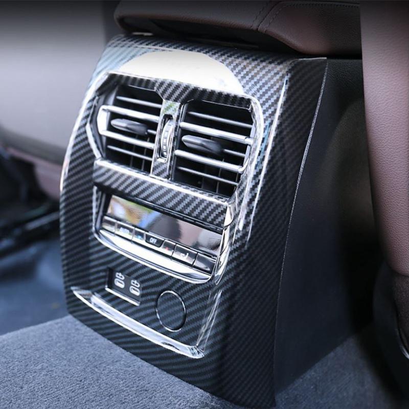 Car Interior Rear Seat Air Condition Vent Outlet Protector Cover Sticker Decoration Accessories For BMW 3 Series G20 G28