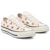 Converse Chuck 70 Low Embroidered Garden Party Men Sneakers White Egret Bright-Poppy 570916C