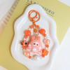 1 Piece Cartoon Doll Handmade Trendy Play Bag Hanging Accessories Cream Three Year Old Cute Grain Keychain Pendant Gift