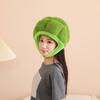 Green Plush Brokkoli Hat Brokkoli Headgear Novel Funny Brokkoli Caps Cartoon Vegetable Hat Halloween Cosplay Costume