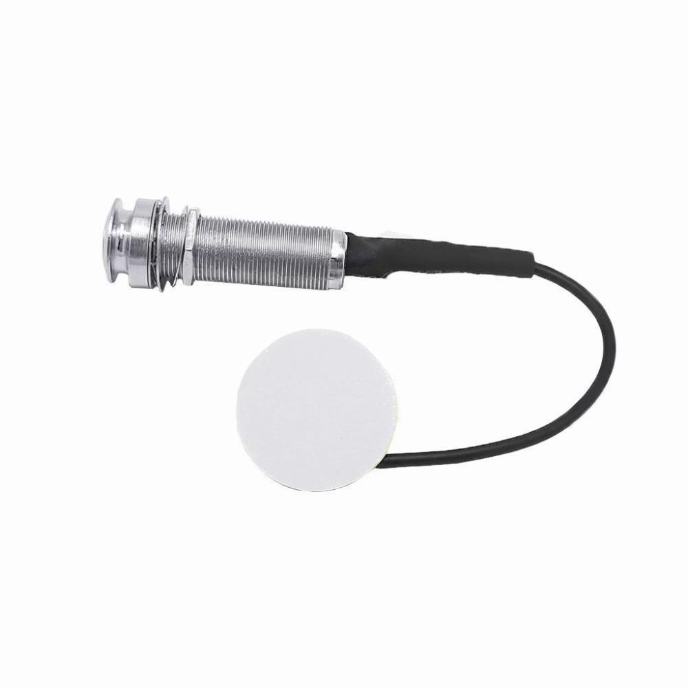Pickup Combo Contact Piezo Pickup Contact Pickup Guitar Preamp Pickup  Ukulele 1 White Patch