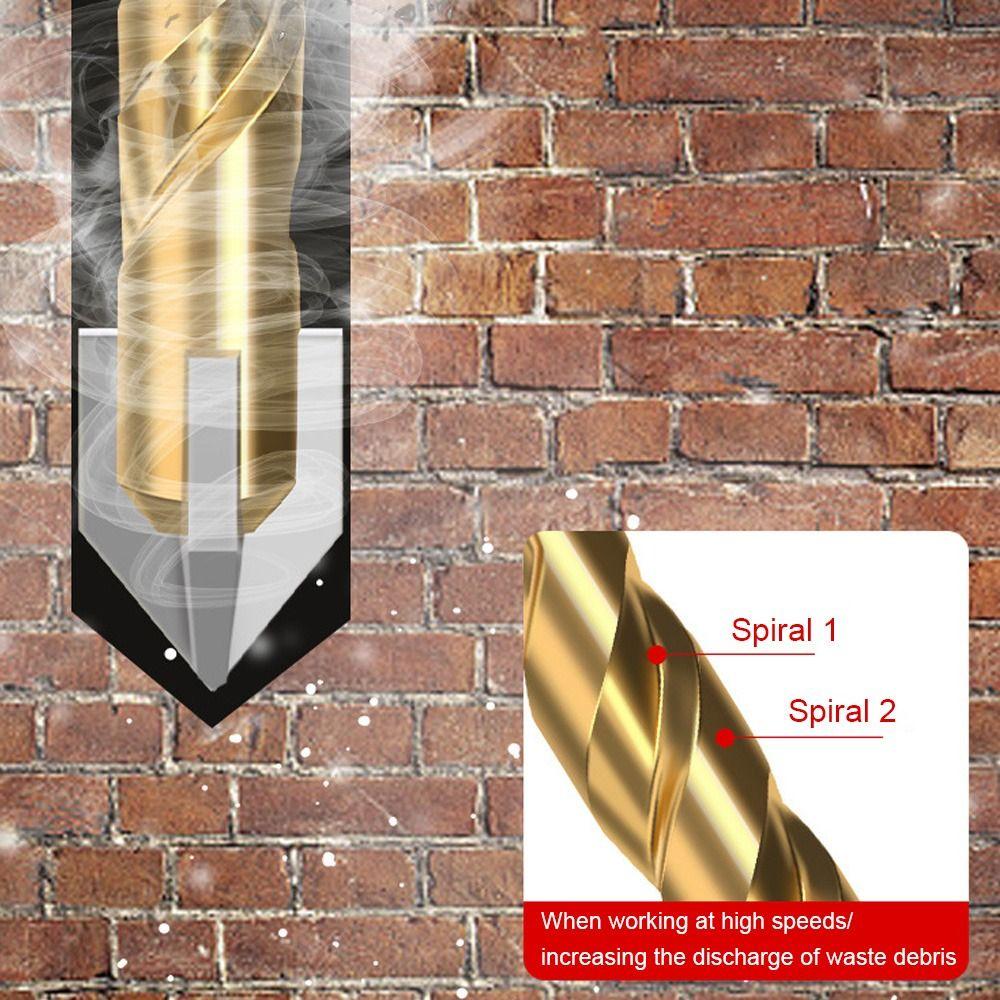 Cross Drill Bits Hex Handle Hole Opener Multi-purpose Triangle Bit Tool  Ceramic Tiles