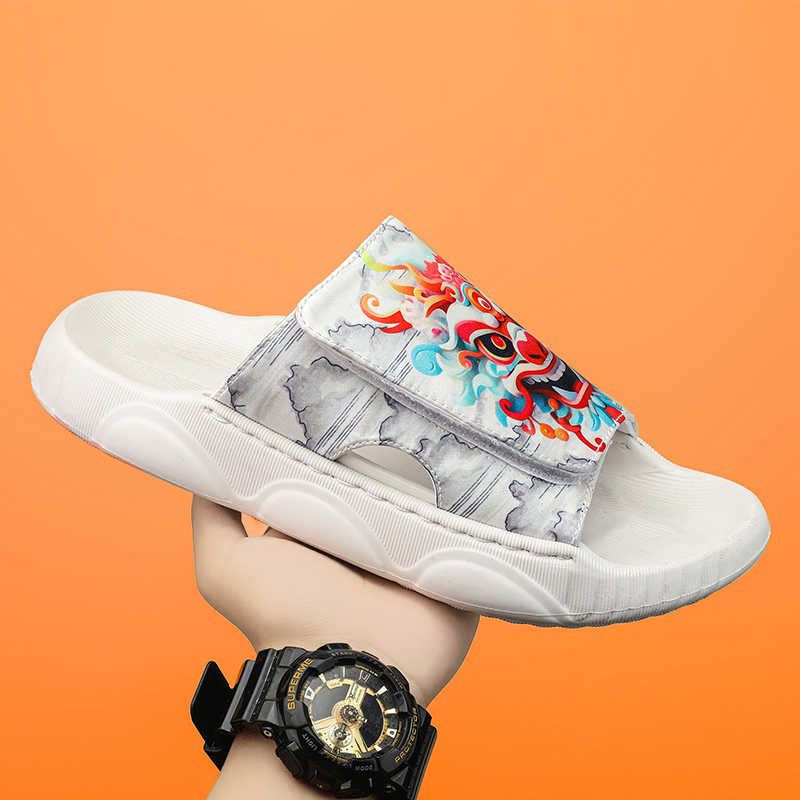 Fashion Home Spa Breathable Sandals Men's Summer Slipper Shoes Luxury Brand Man Sneakers Sport Caregiver Type Outings Athletic