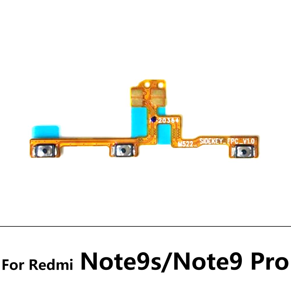 Power Switch On Off Volume Side Key Button Flex Cable Replacement Part For Xiaom Redmi Note 1 1 1 9 9S Note 1X Note 6 7 8 9 Pro