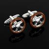 Unusual Car Steering Wheel Design Personalized Cufflinks Men's Premium Formal Suit Shirt Zircon Luxury Alloy Sleeve Cuff Link