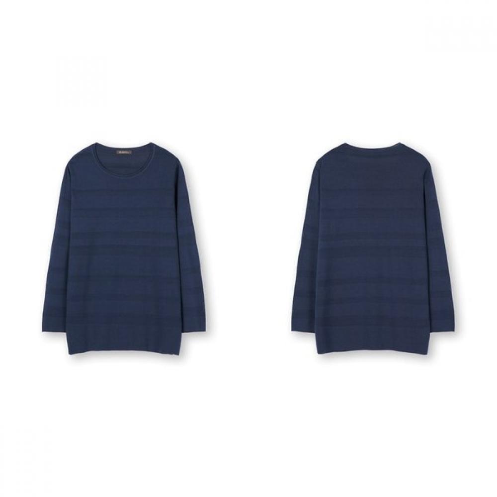 FURINA SofT STripe Silk CoTTon T shirT