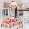 5/10 Christmas Reindeer Drawstring Gift Bag, Reusable Velvet Santa Claus Candy Gift Bag, Party Gift Decoration