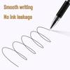 100 Black 0.5mm Water-Based Signature Pens for Office Use - Ballpoint Carbon Writing Pens