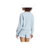 Adidas Casual Crew Neck Long Sleeve Pullover Sweatshirt Women Sweatshirt Blue IY6852