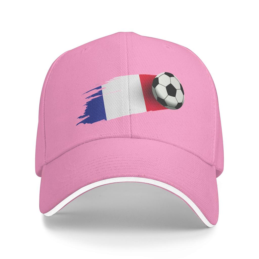 Unisexs Womens France Flag Soccer Ball Outdoor Hat  Trucker Baseball Caps Casual Baseball Cap Golf Hats
