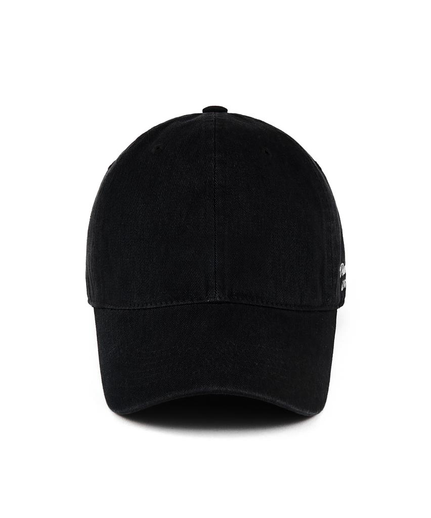 VERUTUM Side Logo Bio-Washed Cap Black