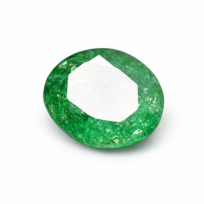 Natural Green Emerald Loose Gemstone Flawless Quality Oval Cut 19.15 Ct for Jewelry Making Projects