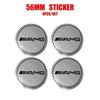 XAOJZ1 2025 New For AMG Car For Mercedes Benz AMG 4Pcs 56mm Car Logo Wheel Hub Cap Stickers Aluminium Accessories For Mercedes Benz Amg