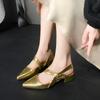 Fashion Summer Woman Pointed Toe Sandals Flats Casual Fashion Shoes Retro Women Sandals Designer New Trend Shoes Slingback Mujer Zapatos
