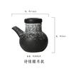 Japanese Cooking Ceramic Oil Bottle Oil Jar Kitchen Oil Pot with Lid Small Soy Sauce Flavor Oil Bottle Vinegar Bottle Household