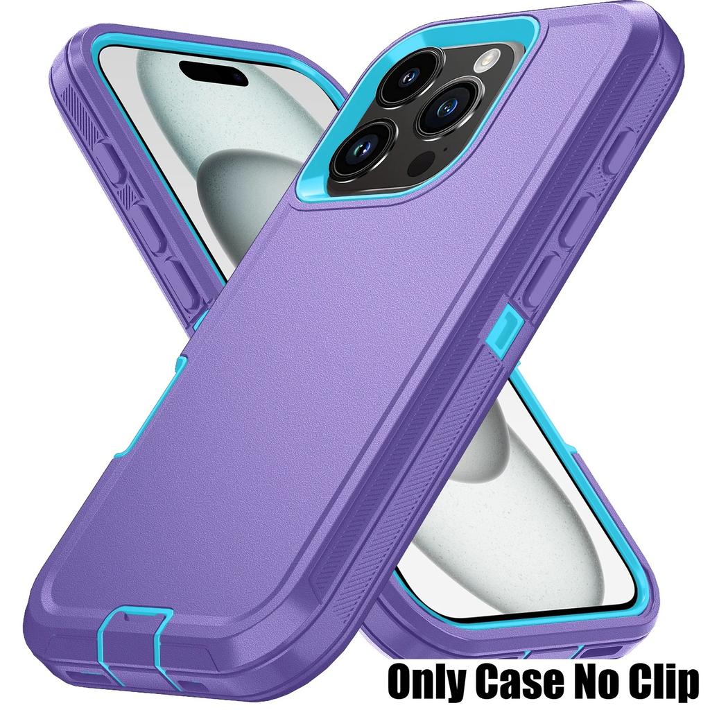 Military Defender Shockproof Armor Phone Case For IPhone Air 17 16 Pro Max 15 14 Plus 13 12 11 Smooth-Touch Ott PC+TPU Box Non-slip Protect Cover Clip
