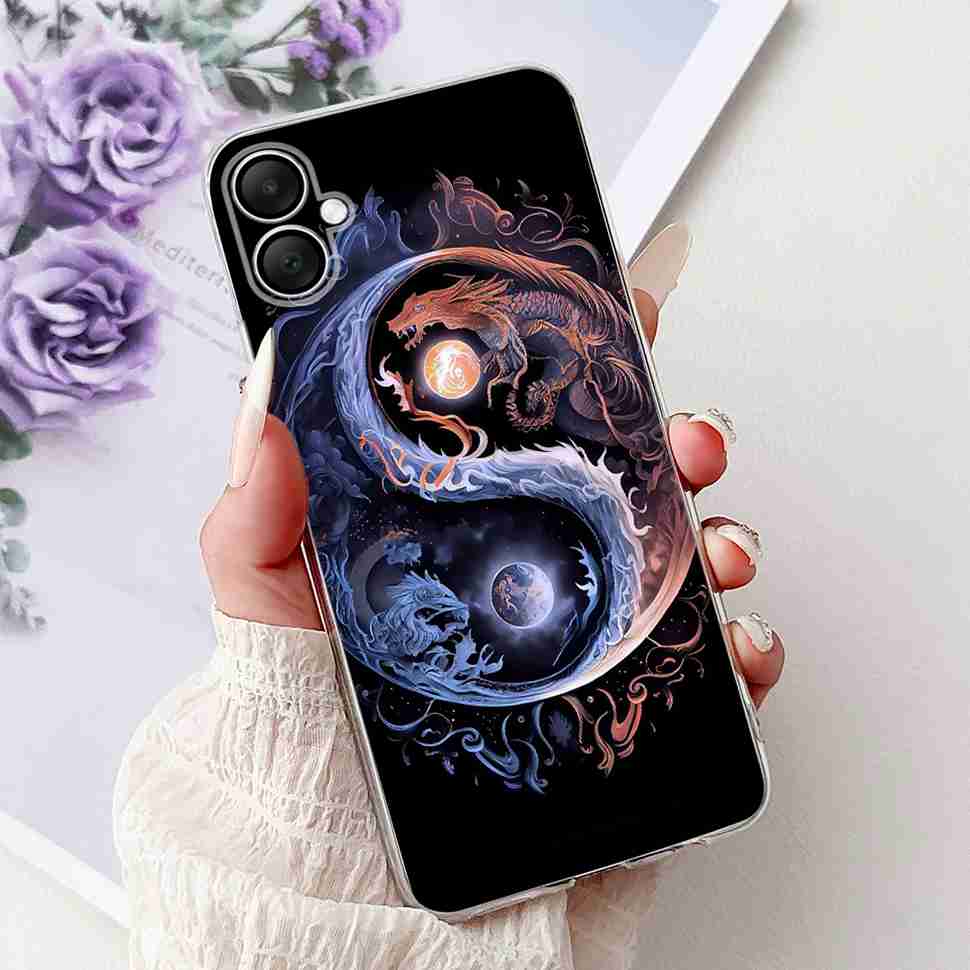 For Samsung Galaxy A06 Case A065F A065M Fashion Girls Flowers Soft Silicone Back Cover For Samsung A06 A05 SamsungA05 Case
