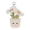 Apricot Lamb Daisy Potted Plant Cute Soft Keychain Plush Perfect for Boys and Fits Kids Backpacks and 15cm Toy, Girls, Purses,