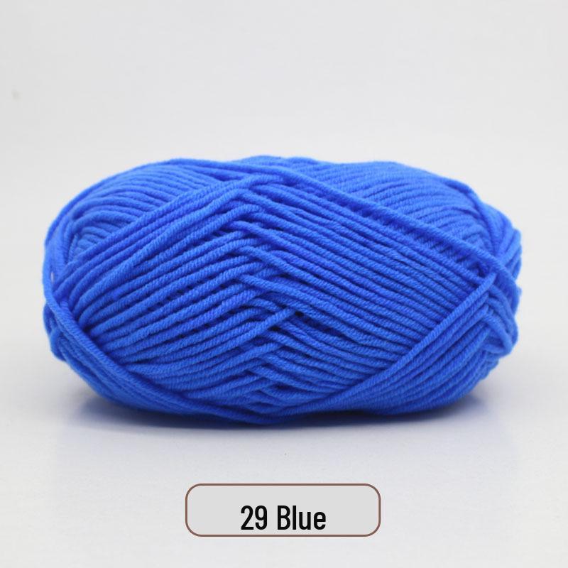 5-Strand Milk Cotton Yarn Scarf & Hand-Knitted Hat Yarn - Baby Soft, Medium Thickness, Free Shipping