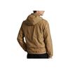 Polo Ralph Lauren Solid Color Logo Embroidered Hooded Zip-Up Long Sleeve Jacket Men jackets Khaki 710914503-003
