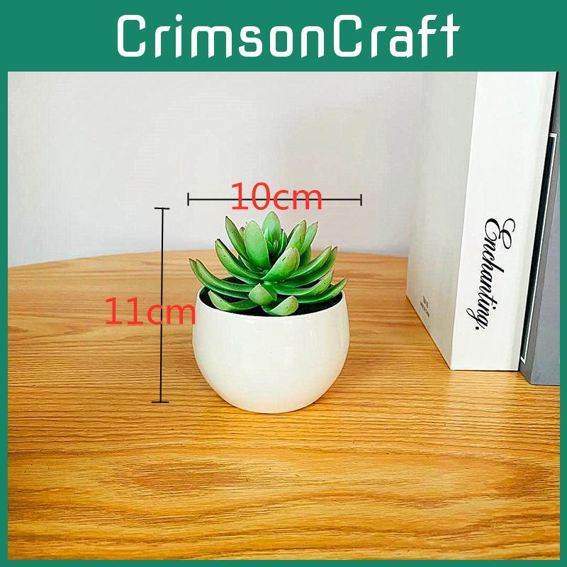 Fake Succulent Plant Pot With Pvc Material For Home Decor And Office Indoor Display