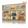 Vintage Eat Your Vegetables Metal Wall Sign 11.81x7.87 Inch Retro Farmhouse Kitchen Tin Plaque Home Decor
