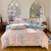 Home Warm Thickened Polished Four-piece Set Cashmere Bed Sheet Quilt Cover Dormitory Three-piece Set Bedding