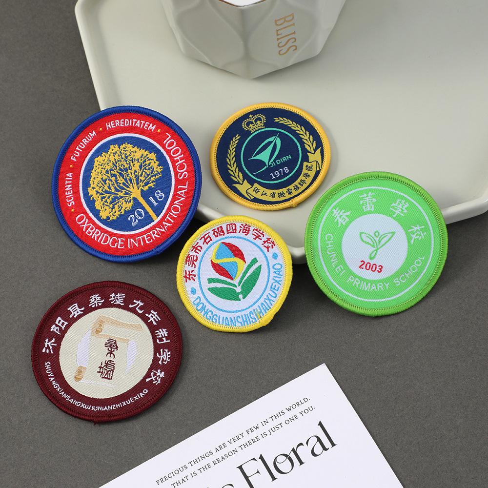 Student School Uniform Badge Cloth Sticker Bag Jacket Patch Accessories Jeans Sweater Velcro