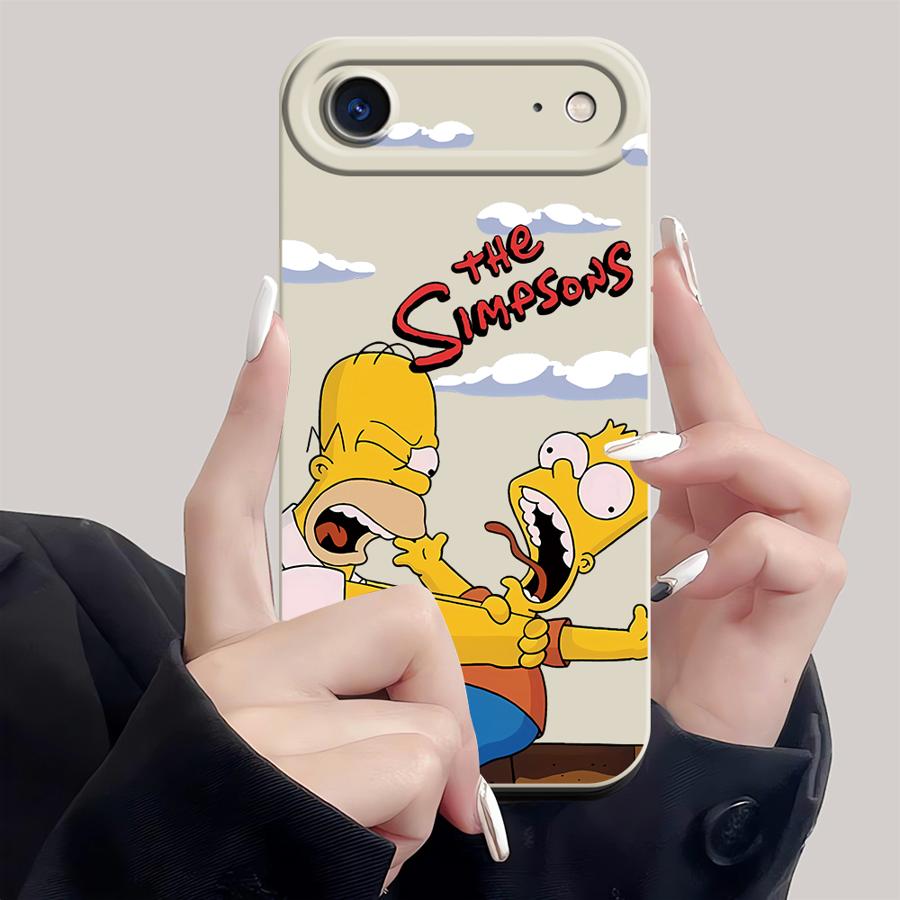 The Simpsons Cartoon TPU Phone Cover Case for Apple iPhone 17 Pro Max 13 12 Plus 16 15 Pro 11 Air 14