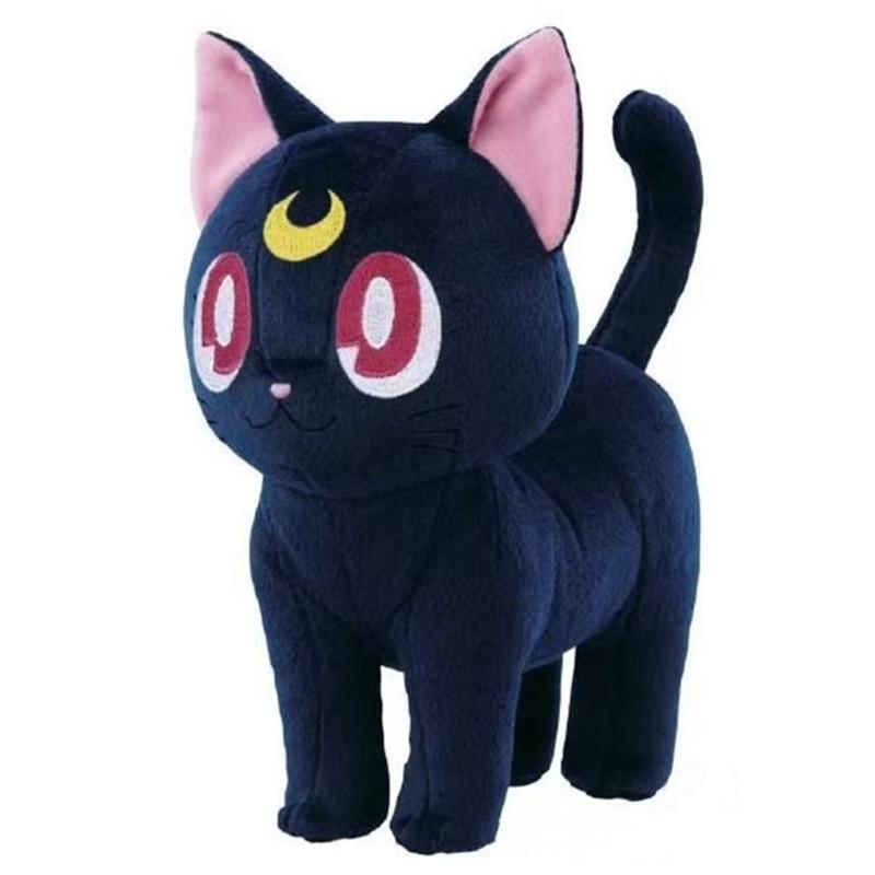Japan Anime Sailor Moon TV drama Luna Cat Plush toys Soft Stuffed Animals Doll Children's Birthday Gifts