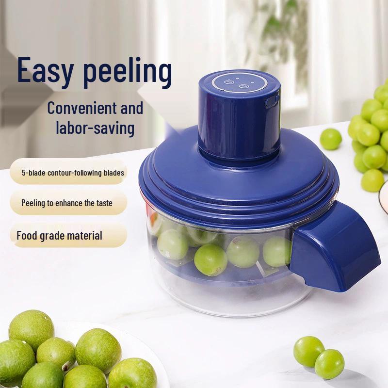 Multi-Functional Electric Peeler: Automatic Peeling for Grapes, Garlic, Fruits, and Vegetables