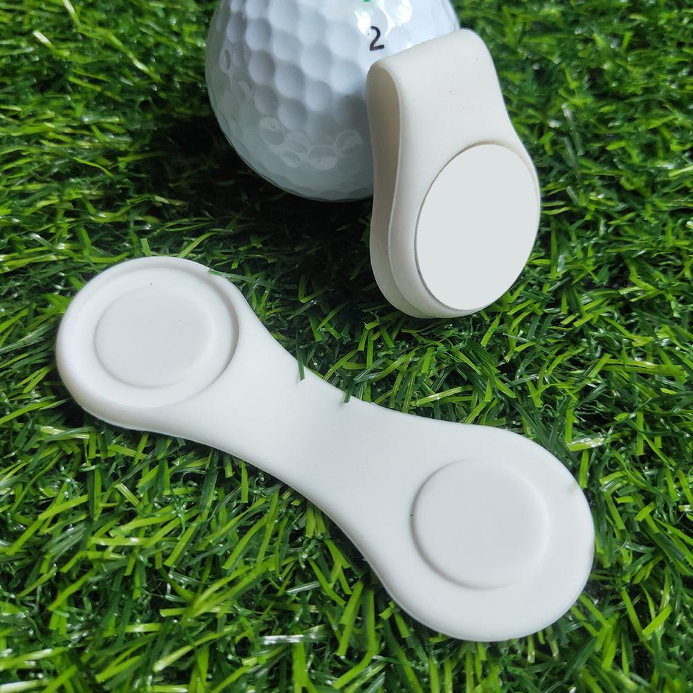 Silicone Ball Position Calibrating Clip Strong Magnetic Mini Golf Caps Clip Marker Professional Folding Useful Golf Accessories