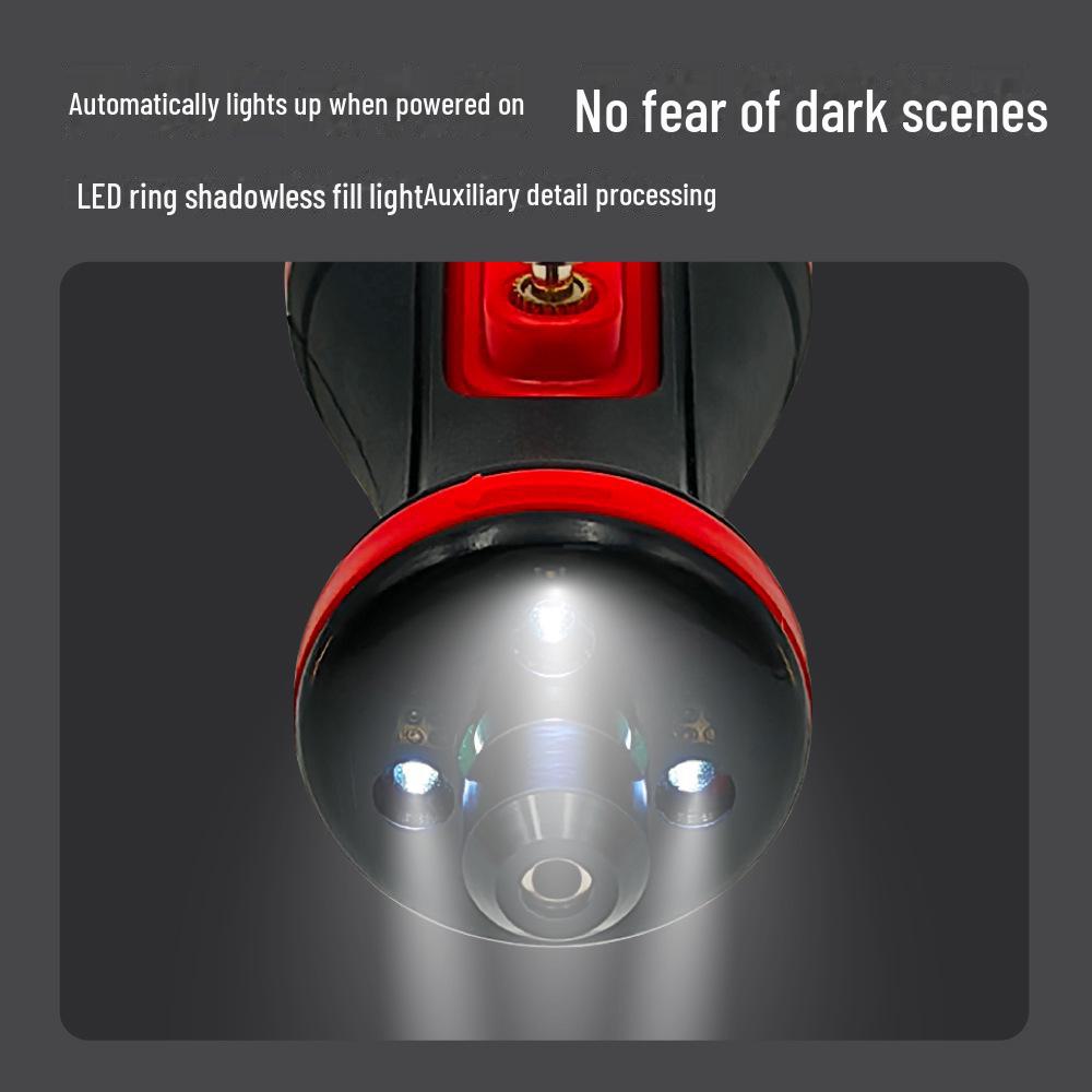 7.2V Lithium Electric Grinder with 5-Speed Control & Light for Jade Carving and Polishing