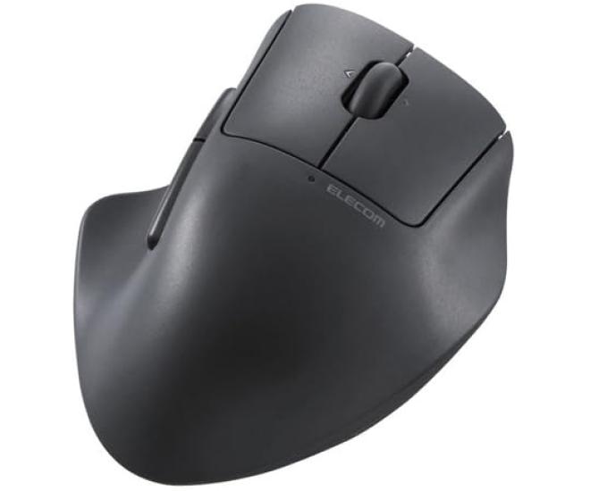 ELECOM SHELLPHA Wireless 5 Buttons Medium Quiet Multi-Touch Mouse, + Tilt, Size, Antibacterial, Design, Black, M-SH30MBSKXBK