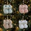Santa Claus Boots Ornaments Hanging Decorative Ornament Santa Decor Party Pendant Home Claus Christmas A1D6