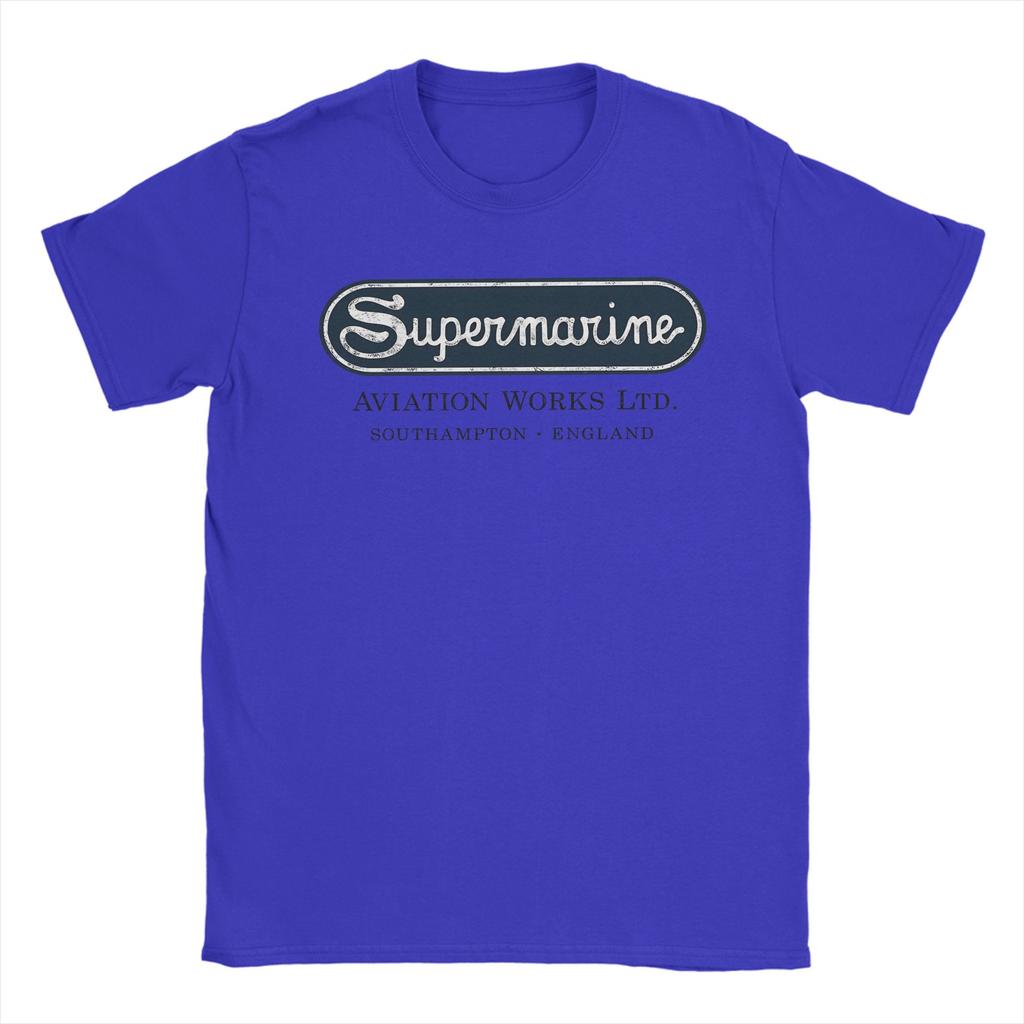Supermarine Aviation Logo T-Shirt Sommer 100% Baumwolle T-Shirts für Männer Design T-Shirt Kurzarm Ästhetische T-Shirts
