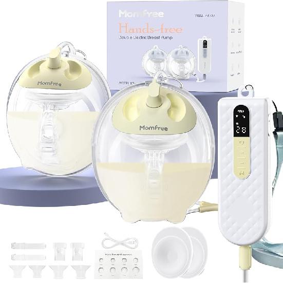 K3 Breast Pump Hands-Free Mini Pump Motor with Belt Clip, Ultra-Lightweight & Leak-Proof Electric Portable Wearable Breastfeeding Pump, Double-Sealed жёлтый