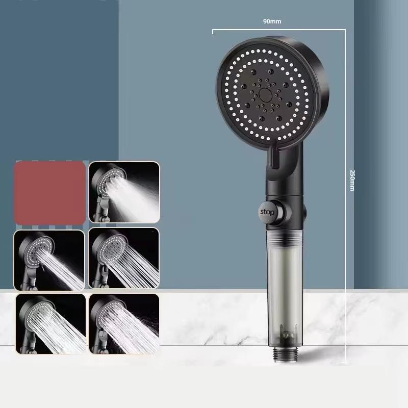 High Pressure Hand Shower Head 5 Modes Faucet Accessory Water Saving Handheld Showerhead for Bathroom Toilet Use