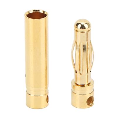 4mm Vergoldete Stecker Buchse Bananenstecker Bananenstecker Verbinder für RC ESC Batterie Zubehör