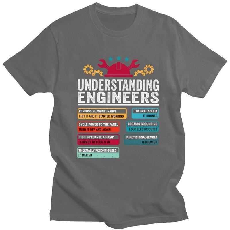Custom Fashion Understanding Engineers Funny Engineering T Shirts Men Short Sleeve Tee 100 Cotton Oversized Tshirt Merch